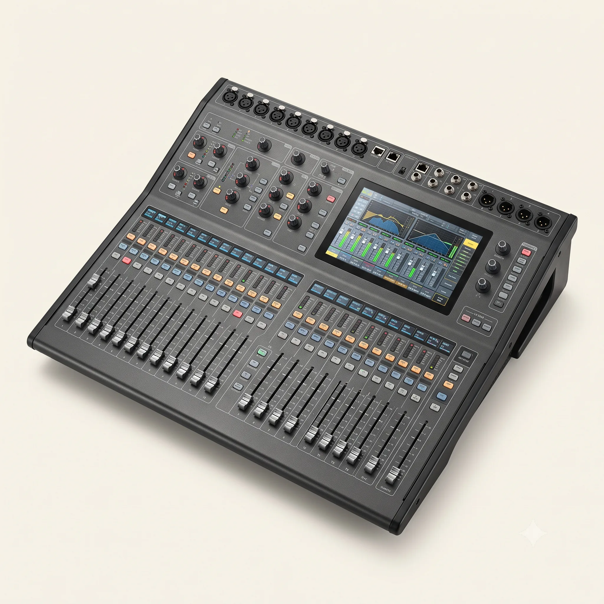 Console de mixage 32 pistes en régie